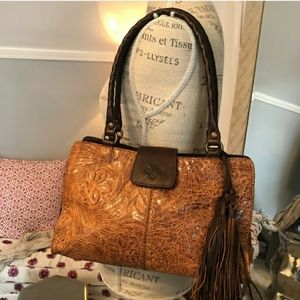 Patricia Nash tooled leather bag